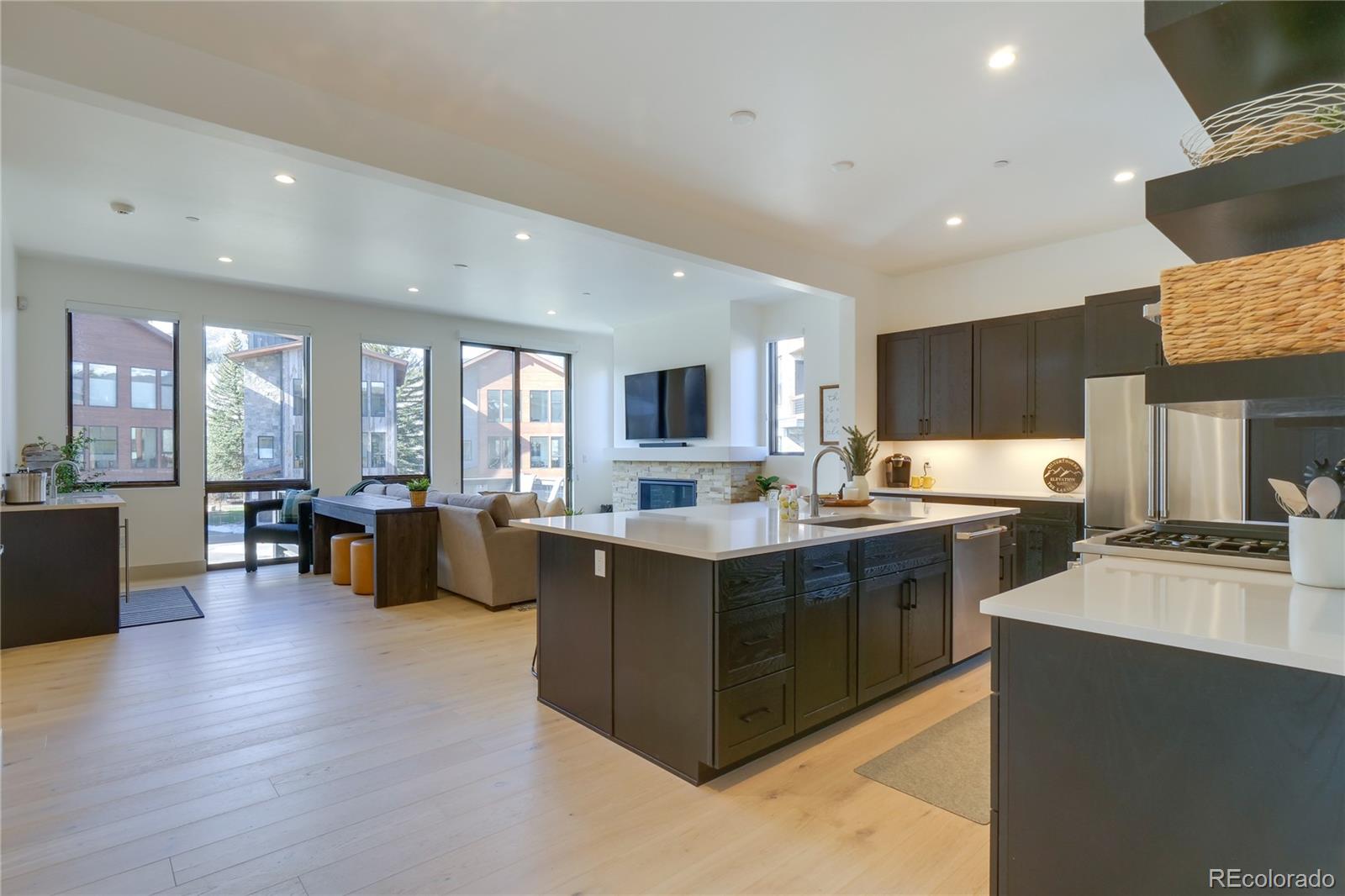 Bright and open kitchen with lots of storage