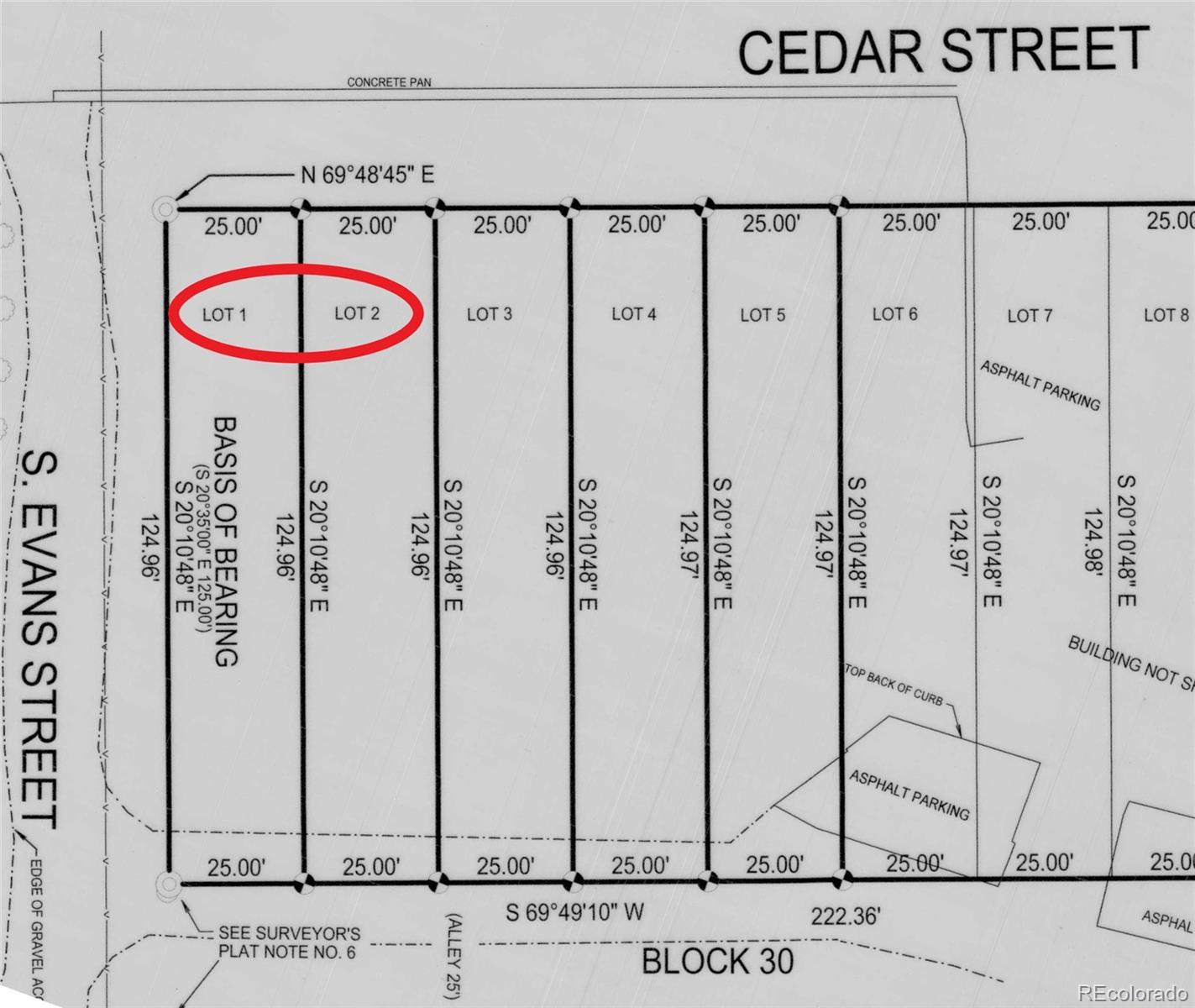Lots 1-2 Block 30 Cedar Street