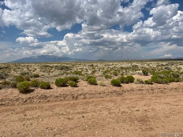 Looking N across land towards Mt Blanca