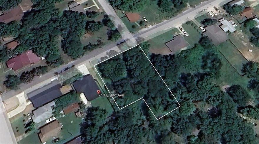 Discover the potential of this 0.23-acre lot located at 713 AND 715 East 2nd Avenue in Corsicana, Texas. This property offers a unique blend of open space with a touch of natural surroundings, as it sits partially wooded yet mostly clear, providing a balance of shade and usability. Positioned just in front of a corner but not classified as a corner lot, it enjoys excellent visibility and accessibility. Whether you’re considering building, investing, or holding for future opportunities, this lot provides a versatile canvas. Its manageable size makes it easy to maintain while still offering room for creative possibilities. Conveniently situated near local amenities, schools, and main roads, this property places you close to the heart of Corsicana while still giving you a sense of privacy. LOTS MUST BE SOLD TOGETHER AND HAS TWO PARCELS.