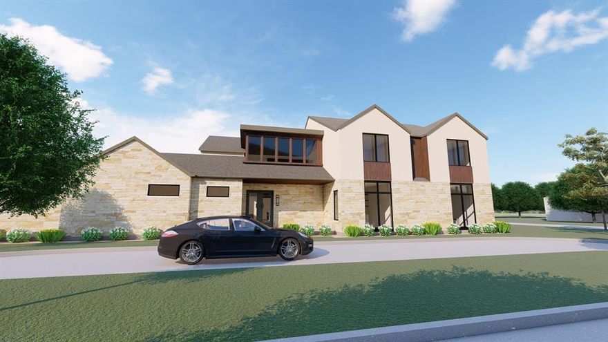 We are proud to present the REVISED plans for the construction. Construction is underway on this high end MMR Realty Advisors Home in the prestigious subdivision of Bent Tree Golf & Country Club. Contemporary  7051 sq. ft. of fabulous HVAC space. Garage measures 890 SF and covered  exterior patio space along with exquisite Pool & Fountain design. 100% approved Dallas Building Permits, Architectural Plans, Engineering, General Contractor’s Schedule of Values, Material Bids, Appraisal, Design Team, Survey and Republic Title report. The Primary Bedroom has been extended & a fireplace added to the bedroom. A bar was added upstairs. Home should be 85-90% complete May of 2025 with a buyer allowance to select finishes if desired. An ADA approved 52 inch elevator has been added to the plans to provided multi-generational families to enjoy and access to the upstairs. An in home sprinkler system has been installed. Selections are not finalized. If buyer wants to change they will be given an allowance.