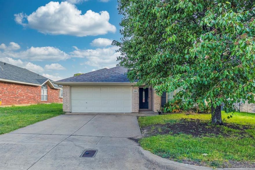 This beautifully updated and impeccably maintained home is the perfect place to settle in and make your own. With no HOA and a spacious backyard ideal for family gatherings, playtime, or pets to roam, it’s truly set up for comfortable living. Inside, rich wood-look laminate flooring flows seamlessly throughout—no carpet, no hassle. The guest bath makes a bold statement with custom Kelly green cabinetry, a wood-framed mirror, and matte black finishes. In the primary suite, you'll enjoy a spa-like bath featuring granite countertops, a frameless glass shower with river rock flooring, and upscale fixtures. The inviting family room centers around a marble-tiled fireplace with a built-in sitting ledge—perfect for cozy evenings. New floor and fresh paint! Don't miss this warm and welcoming home that checks all the boxes for everyday comfort and long-term enjoyment!