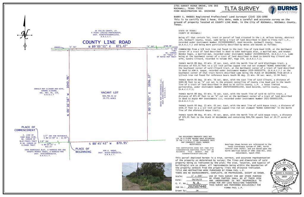 L B Wilson Surv Abs 224 - Land