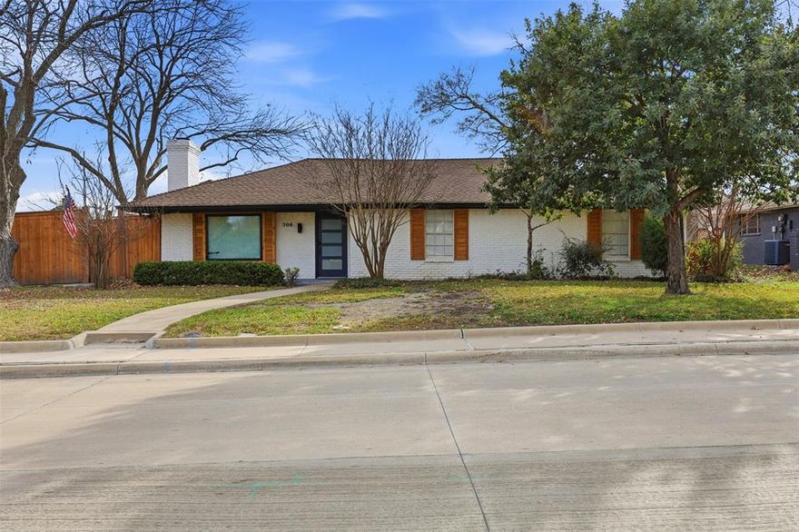 Completely remodeled and move-in ready, this stunning home sits on a mature corner lot in Waxahachie surrounded by beautiful trees and thoughtful upgrades throughout. The exterior has been refreshed with upgraded paint, cedar accents, custom privacy fencing, and additional iron fencing—perfect for pets and for separating outdoor living spaces. Inside, the 1,801 square-foot layout offers 3 bedrooms and 2.5 baths, all fully remodeled with modern finishes. The living room is warm and inviting, highlighted by custom wood beams and a striking white stone fireplace that anchors the space. The chef’s kitchen is a true showstopper, featuring quartz countertops, a 6-burner gas cooktop, double ovens, and an ideal layout for cooking and entertaining. Both bathrooms have been completely renovated with stylish finishes and generous space. Step outside to your private backyard oasis, complete with an in-ground gunite pool with water feature and a one-of-a-kind tiki bar—perfect for entertaining or relaxing year-round. This home blends modern updates, character, and outdoor living in one exceptional package. Don’t wait—this one won’t last.