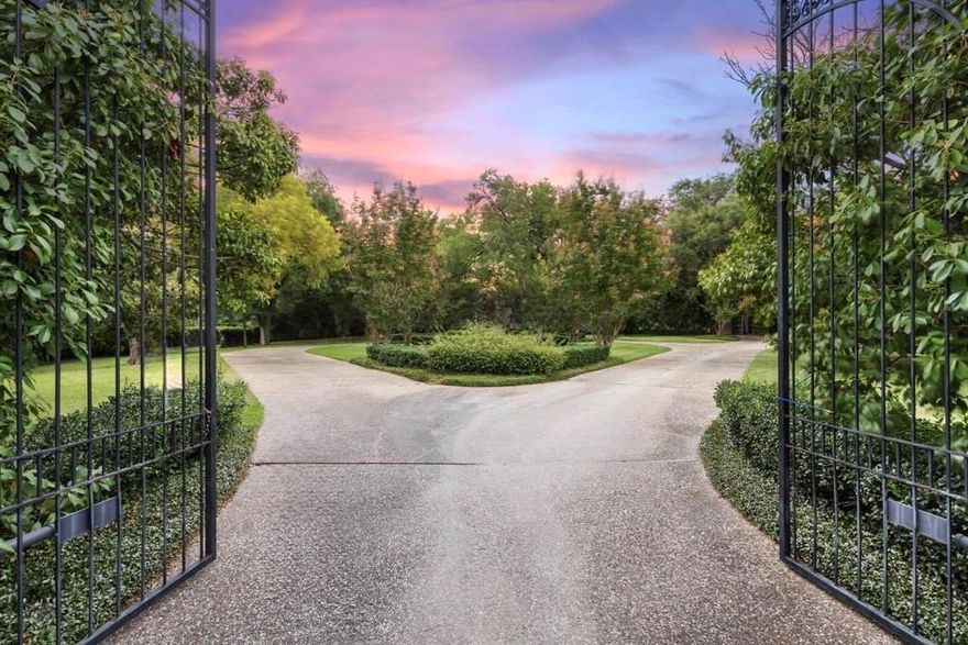 Rare Opportunity on Prestigious Cochran Chapel Road
Nestled in the heart of Dallas, this extraordinary two-acre property offers a chance to build your dream estate on one of the city’s most exclusive and private streets. Set amidst a serene landscape of towering mature trees and lush greenery, the expansive, cleared lot provides the perfect canvas for an architectural masterpiece.The property features gated entry, a graceful circular drive with fountain, and mature landscaping that creates a sense of timeless elegance from the moment you arrive. Its exceptional location combines privacy and prestige with unmatched convenience , minutes from top-rated private schools, Love Field, Downtown Dallas, the Dallas North Tollway, and the city’s finest dining, shopping, and cultural destinations. Outdoor enthusiasts will also appreciate the newly completed Lemmon Avenue Trail and Bachman Creek Greenbelt, just steps away.
With its prime location, estate-like setting, and unparalleled privacy, this property presents a rare and remarkable opportunity to craft a one-of-a-kind residence in one of Dallas’ most coveted neighborhoods.