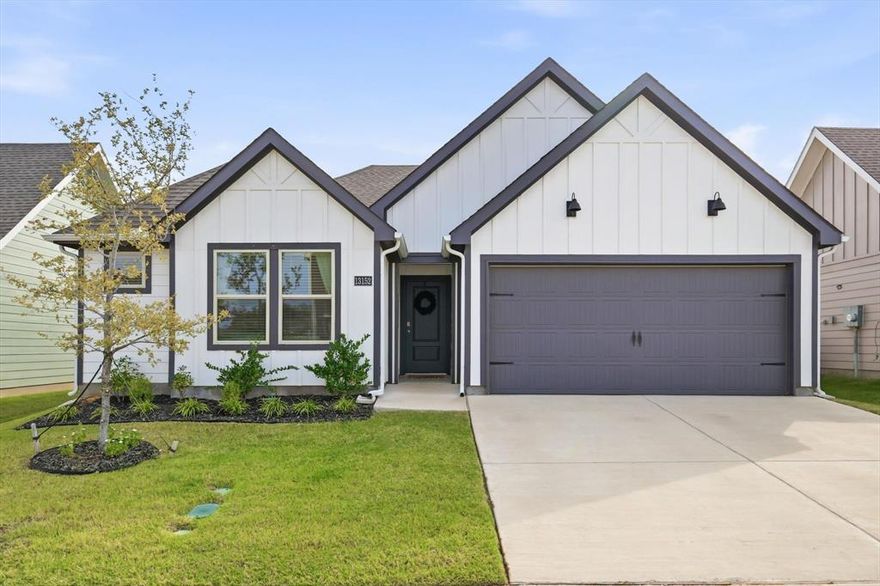 Welcome home to this beautifully maintained 3-bedroom, 2-bath residence in Aubrey, TX! From the moment you arrive, you’ll be captivated by the stunning white farmhouse exterior and inviting curb appeal. Inside, the home has been kept in pristine, like-new condition.

Step into a bright, open-concept living space perfect for both relaxing and entertaining. The kitchen boasts modern appliances, all of which are included, along with all fixtures, curtains, and blinds—making this home truly move-in ready.

Outside, enjoy your private backyard retreat featuring a retaining wall for added privacy and charm—ideal for peaceful evenings or weekend gatherings. A 2-car garage provides plenty of storage and convenience.

Located in a friendly community with easy access to schools, parks, trails, shopping, including Sprouts and a Kroger, and Target coming soon, with easy access to highway 380. This home combines comfort, style, and convenience in one perfect package.

Don’t miss your chance to lease this meticulously cared-for home in one of Aubrey’s most desirable neighborhoods!