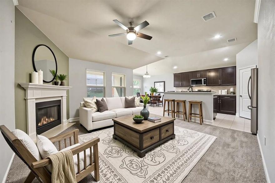 Welcome to Pecan Ridge Estates in the heart of McKinney! No MUD or PID! This beautifully maintained 4-bedroom, 2-bath home has been lovingly cared for by the homeowners and occupied by them as their primary home. This is a QUIET, stablished McKinney neighborhood with trees and an in-neighborhood elementary school. Thoughtful updates and a comfortable floor plan make this one truly move-in ready. The spacious kitchen features granite countertops, recently updated stainless steel appliances, and ample cabinetry, including a corner pantry for extra storage. The primary suite, privately tucked away at the back of the home, offers a peaceful retreat with a dual vanity, soaking tub, and separate shower. Each bedroom is generously sized and includes spacious closets, providing plenty of space for everyone. Additional highlights include fresh interior paint and carpet (2023) with an extra comfy upgraded pad, a new garage door opener, and abundant natural light throughout. Most lights are on dimmer switches. This north facing home has a covered front and back patio. The back patio opens to a spacious backyard with plenty of room to play or entertain! Conveniently located just off Highway 75 with easy access to 121, shopping, dining, and McKinney’s charming downtown are all just minutes away. Get to major freeway 75 in seconds for your commute or to shopping. New HEB grocery is  two exits away and the elementary school is just a few blocks from the home. The security video system will remain with the home. This home offers the perfect blend of comfort, convenience, and pride of ownership — a true gem in McKinney!