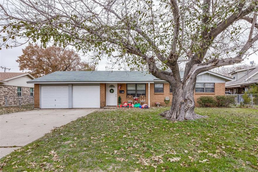 Charming 3 bed, 1.5 bath home in Saginaw's desirable Rancho North Community. Huge backyard with plenty of room for pets and entertaining. Tastefully updated with fresh paint, LVP and tile floors throughout. 2 car garage, no HOA and conveniently located with quick access to HWY 287 and 820. Investors pay attention as this is an income producing property with immediate cashflow potential. Established renters with active lease until March 31, 2026.