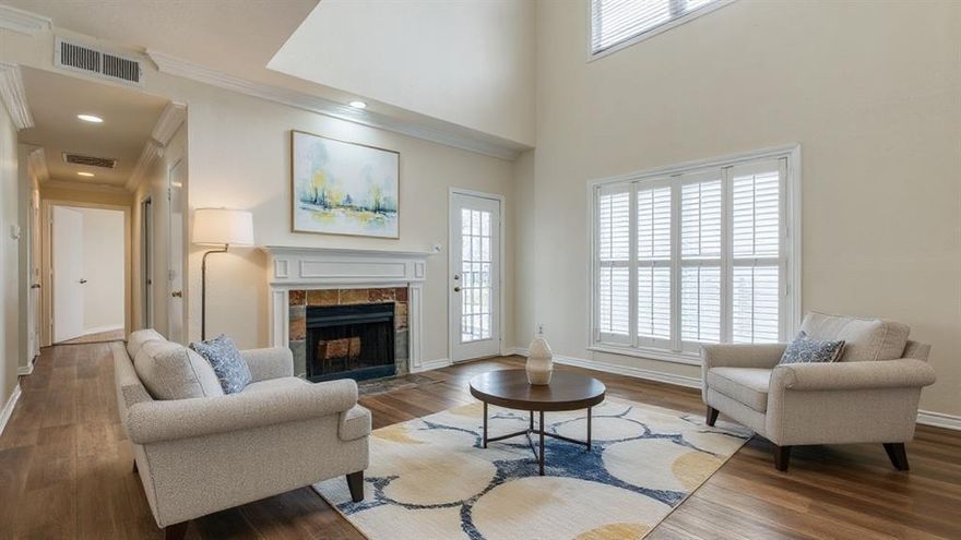 Come check out this condo as it provides city living at its best!  Comfortable 2 bed, 2 bath condo with great location near  theOak Lawn & Lemmon corridor. Condo features vaulted ceiling, luxury vinyl flooring, fresh paint, crown molding, breakfast bar, fireplace, and balcony.  Newly installed metal fence with gate code providing secure access points to the garage, as well as secured gated entry with key pad.  Storage area is included in a secured area of the parking garage.

Sale includes refrigerator and stackable washer-dryer. HVAC replaced in 2022.



**HOA will be installing a perimeter fence with an access pad in the next couple of weeks, completion date is estimated end of month**