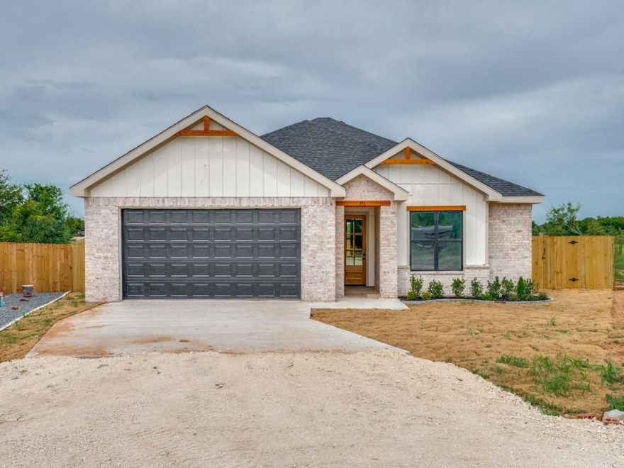BEAUTIFUL BRAND NEW BUILD ON A CUL DE SAC! This home has been custom built with SO many upgrades including 10 foot ceilings, 8 foot doors, custom niches, an oversized garage, quartz countertops and MORE! The roof has Class 3 shingles which will lower insurance premiums. This split floorplan home offers a HUGE living area with so much natural light. The kitchen has stainless steel appliances, a TON of cabinets and countertop space an island and a dining room. The master suite is oversized and features a master bathroom with dual vanities, a large shower and a walk in closet. The cul de sac lot has a huge fenced in backyard with fresh landscaping and sod. The garage has SO much space for storage. Don't miss out on this AMAZING HOME! ***Full inspection report available upon request along with summary page with the FIXES made after inspection***