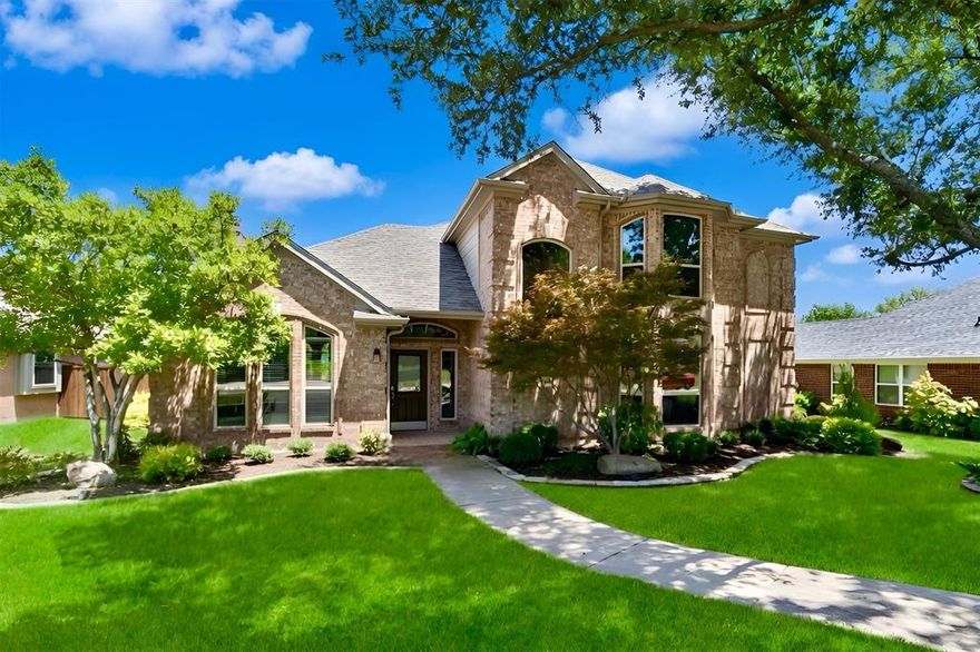 Back on market, buyer did not get loan approval. Do not get an inspection report. Beautifully maintained & move-in ready, this inviting two-story home is tucked away on a small cul-de-sac in the highly sought-after Watters Crossing community. Soaring two-story ceilings in the entry and family room create an open, light-filled atmosphere.LVP flooring flows seamlessly through the entry, formal dining, & family room. The raised formal dining room features an updated chandelier, pop-up ceiling, & elegant crown molding.The family room is anchored by a stunning stacked-stone FP with gas logs, adding warmth & character.The kitchen has been updated with upgraded granite tops, stylish backsplash, painted cabinetry, modern lighting, & updated appliances, including a 5-burner gas cooktop with vent. A breakfast bar and pantry provide functionality, while the charming breakfast nook offers a cozy window seat & automatic blinds.The private primary suite is located downstairs.The completely remodeled primary bath is truly a showstopper, offering a luxurious wet area with a large shower & soaking tub, upgraded tile, a built-in bench, & Bluetooth speaker. Dual shower heads with a digital thermostatic valve (DTV) system allow for individual temperature control, preset programming, and sleek modern operation.Add’l upgrades include quartz tops, rectangular modern sinks, updated mirrors, flooring, lighting, cabinetry,& a generous walk-in closet.Upstairs you’ll find 3 bedrooms & a spacious gameroom, along with an updated full bathroom. Engineered wood flooring enhances the stairs & gameroom for a polished,cohesive look.Oversized laundry room.The large paver patio provides the perfect space to unwind or entertain, surrounded by prof landscaping and a 6 foot board-on-board fence. Additional updates include fresh interior & exterior paint, Low-E windows replaced in 2022, roof in 2024, HVAC in 2014, and water heater in 2020.