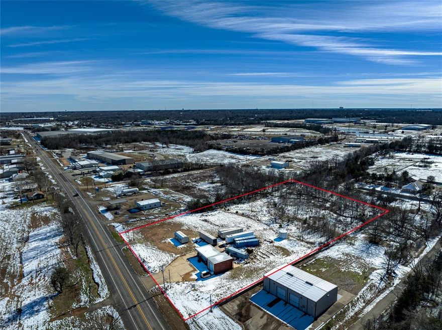 Discover the perfect location for your business with this 4-acre commercial property conveniently situated on FM 79 just half a mile off Loop 286 in Paris. Boasting a 1,718 sq ft warehouse with office space, this property is designed to meet a variety of business needs. Key features include: 3 roll up doors, ample parking space for business operations, and high visibility with an AADT of 6,820 traveling FM 79 daily. The property is equipped with 3 phase electricity, 2 inch water lines, and city sewer. Whether you're looking to expand, relocate, or launch a new venture, this well-traveled and accessible location provides the visibility and infrastructure to help your business thrive.