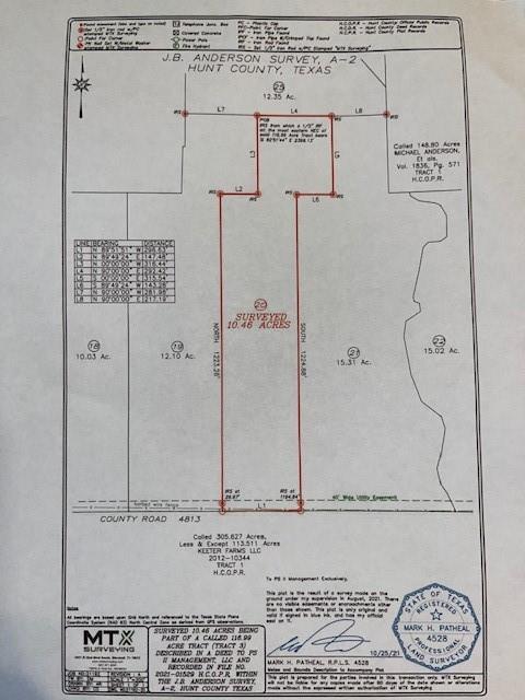 J.B. ANDERSON SURVEY A-2 - Land