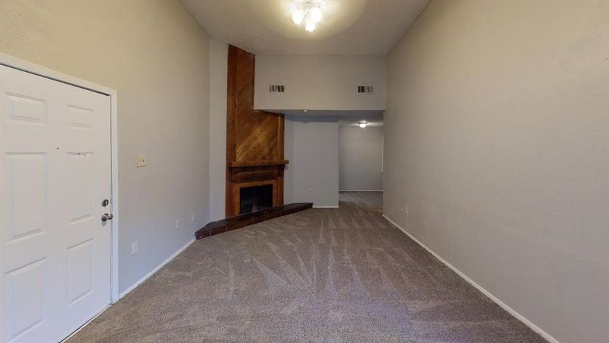 This charming second-floor unit features a spacious living area with a fireplace, spacious bedroom, laundry connections, and lots of closet space. The Trinity Meadows Condominiums is conveniently located near restaurants, shopping, and several major freeways.
