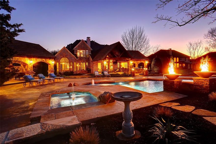 Pride of ownership is apparent in this one owner home located in the heart of Southlake! Situated on approximately 1.2 acres, this open layout features wood floors, plantation shutters, beams and a flexible floor plan.  Owner’s suite and study are on the main level with 3 additional bedrooms, game room and workout or flex space area upstairs.  The fabulous backyard oasis boasts a Claffey pool and spa, 4 natural gas fire bowls and tons of patio decking.  Large attached outdoor living area has a built-in grill with side burner, fridge & Kegerator.  The detached living area offers a cozy fireplace, sink, ice maker, half bath and an outdoor shower...plenty of covered space for entertaining!  Private water well for irrigation will save money on utilities!  Home is within walking distance to Carroll Elementary and Carroll Senior High School and within close proximity to Southlake Town Square, great shopping, wonderful restaurants and DFW Airport.  This home is a true gem and won't last long!