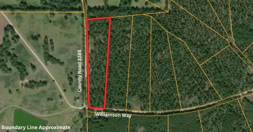 East Texas land for sale in Lovelady, TX – 10.01 acres located on Williamson Way in the desirable Ranches at Lone Star Ridge subdivision in Houston County. This fully wooded tract showcases mature pine trees, natural privacy and a peaceful rural setting, making it an excellent opportunity for buyers searching for land in Lovelady, TX, Houston County acreage or property near Lake Livingston.

This 10-acre property provides the flexibility to build now or hold for future development with no required timeframe to construct. Electricity is available at the road, and the property currently holds an agricultural exemption, helping maintain low property taxes. Whether you are looking for a homesite, recreational land, hunting property or investment land in East Texas, this tract provides endless potential.

Conveniently located near Davy Crockett National Forest and just north of Lake Livingston, this property is ideal for outdoor enthusiasts who enjoy hunting, fishing, camping and exploring the natural beauty of East Texas. With easy access to Lovelady, Crockett and a reasonable drive to the Houston area, this location balances privacy with accessibility.

Buyers searching for land for sale in Lovelady TX, Houston County land or acreage near Lake Livingston will appreciate the natural beauty, tree cover and usability of this property.

The sellers are highly motivated and ready to work with serious buyers—submit your terms and secure your piece of Texas land today.