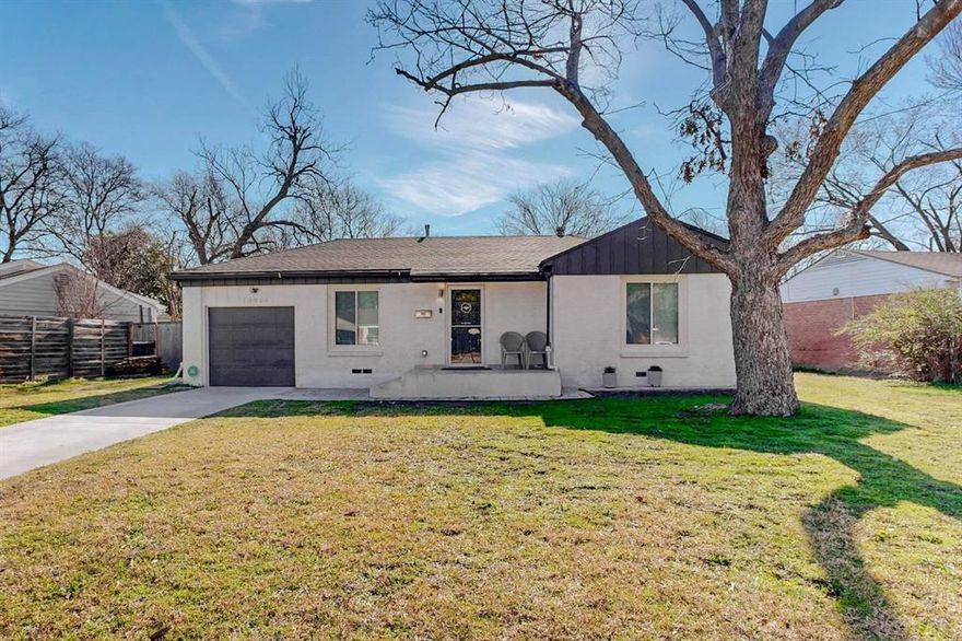 Come see this charming Casa View home packed with recent updates in an awesome East Dallas location! Minutes to Casa Linda & White Rock Lake, this gem offers great outdoor space with beautifully maintained interiors & upgrades that maximize the functionality of this thoughtfully planned layout. The entire home has been repainted (2024) including all doors & cabinetry. Stained hardwood floors in the living room, dining & bedrooms. Kitchen features quartz countertops, SS appliances, tile backsplash & new light fixture (2024). Adjacent dining area boasts views of the large, lush backyard. Oversized windows allow for great natural light, with new blinds throughout (2024). Both bedrooms are complete with closet space & built-ins. Brand-new toilet (2025) in primary ensuite. Second full bath is accessible to guests from the hall or from the secondary bedroom. Other updates include a new patio, driveway & garage floor (2024). Laundry located in the attached garage, with additional parking in the driveway or on the street. HUGE backyard is an added bonus! Enclosed with wooden privacy fencing, this deep backyard is full of opportunity for creating your own private oasis. Back patio is perfect for entertaining friends & family with ample space to spread out. All in a highly convenient East Dallas location in Centerville Terrace—minutes to local schools, parks, biking & jogging paths, outdoor activities at White Rock Lake, the Arboretum, shopping, dining & everything East Dallas has to offer!