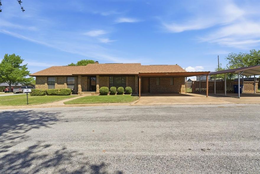 Enjoy a Great Home at a Great Price! This inviting 3-bedroom, 2-bathroom brick home is ideally situated on a desirable corner lot atop a ridge, offering both charm and an elevated setting with a sense of privacy and scenic surroundings. The solid brick exterior delivers timeless curb appeal along with the durability and low-maintenance living today’s buyers appreciate.

Inside, you’ll find a comfortable and functional layout designed to accommodate everyday living, gatherings, and entertaining with ease. Three spacious living areas!!! 2 with fireplaces.  The kitchen and dining spaces offer great potential to customize and make your own. With three bedrooms and two full bathrooms provide plenty of space!  Outside there are two carports offering at least 3 covered parking spaces.

Positioned high atop Breckenridge, this property offers a unique vantage point and an opportunity to enjoy peaceful surroundings while still being close to local amenities. Whether you’re looking for your first home, an investment property, or a place to update and add value, this home is full of potential and ready for your personal touch.