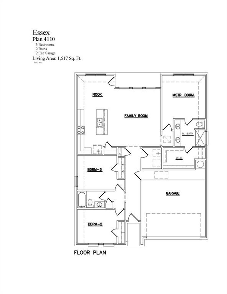 Welcome Home to Cheldan Homes's new subdivision in Graham, Texas! This beautiful home has 3 beds, 2 baths, and just under 1600 Sq ft. As you walk into this home, you will be welcomed with an open layout adjoining the kitchen and the living room, which is perfect for hosting guests or making your meals while watching the big game! The Kitchen island is upgraded with granite countertops that can be used for quick meals or serving your guests! Full Sod and irrigation in this home and all in the community.