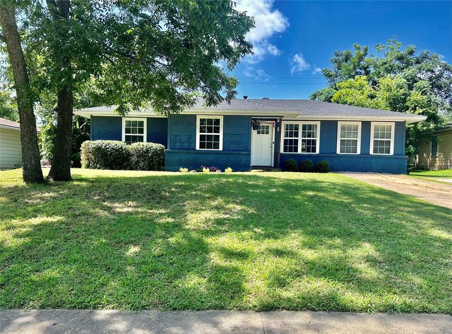 Location, Location, Location! This beautifully updated 4-bedroom, 2-bathroom home is tucked away on a quiet cul-de-sac and sits on a generously sized lot with mature trees. Featuring an open-concept layout, this functional and inviting home offers a seamless flow throughout, perfect for modern living. Enjoy outdoor living year-round on the expansive 21x12 covered back patio, complete with a stunning stone fire pit—ideal for entertaining or relaxing under the stars. The spacious master suite includes an ensuite bathroom, while the updated hallway bath boasts a stylish double-sink vanity. The home has been thoughtfully updated with granite countertops, a stainless steel farmhouse sink, and stainless steel appliances in the kitchen. Recent updates include: Fresh exterior paint, HVAC, water heater, and windows all replaced in 2018, roof replaced in 2020. Just steps from the cul-de-sac is the entrance to Sequoia Park, offering scenic walking and jogging trails, open green space, and a large playground. You're also just minutes away from Downtown Denton (5 min), Texas Woman’s University (5 min), University of North Texas (10 min), shopping, dining, and everyday conveniences. This move-in-ready gem combines comfort, convenience, and charm in one perfect package. Don’t miss out!