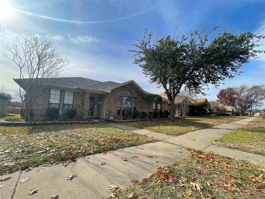 Established neighborhood , well kept house, clean and move in ready, lots of windows, 2 inch blinds, granite counter top and stainless appliances. no carpet, recent engineered wood flooring. Choice of school in Garland ISD. Good size kitchen, private backyard, lots of natural light Studyroom could be used as bedroom. Tenant to provide refrigerator, washer and dryer