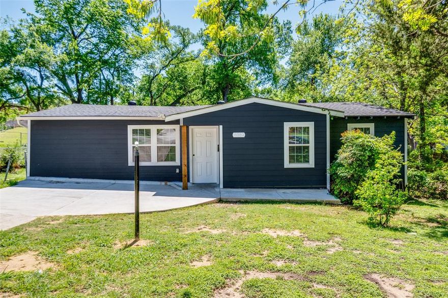 Step into this beautifully remodeled home where modern updates meet timeless charm. Fresh paint and new flooring flow seamlessly throughout, creating a bright and inviting atmosphere. Updated light fixtures add a stylish touch in every room. The eat-in kitchen has been thoughtfully redesigned with brand-new cabinets, sleek subway tile backsplash, and ample space for cooking and entertaining. Both bathrooms have been fully remodeled with contemporary finishes, offering a clean and refreshed feel.  Situated on a lovely lot with mature trees, the outdoor space provides shade, privacy, and a serene setting to relax or gather with friends and family. Conveniently located near schools, dining, shopping, and parks, this home offers the perfect balance of comfort and accessibility—just 15 minutes from downtown Dallas. Don’t miss the opportunity to make this move-in-ready gem your own!