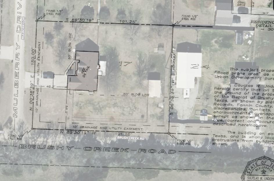 Brushy Creek Estates Add - Residential