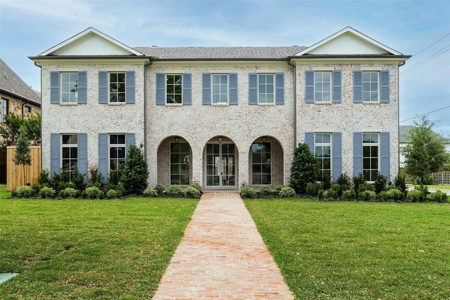 Gorgeous new construction on a hard to find corner lot in Preston Hollow.  The home boasts over 6800 sq feet with a 3 car garage, 5 bedrooms, 5.2 baths, oversized secondary living and a gym. Every aspect of this home has been thoughtfully done with luxury finishes and the utmost attention to detail. Some of the selections include: Marvin Windows, custom steel doors, Sub Zero-Wolf appliances, Walker Zanger surfaces, foam insulation and smooth finish walls. The large backyard has plenty of room for a future pool.