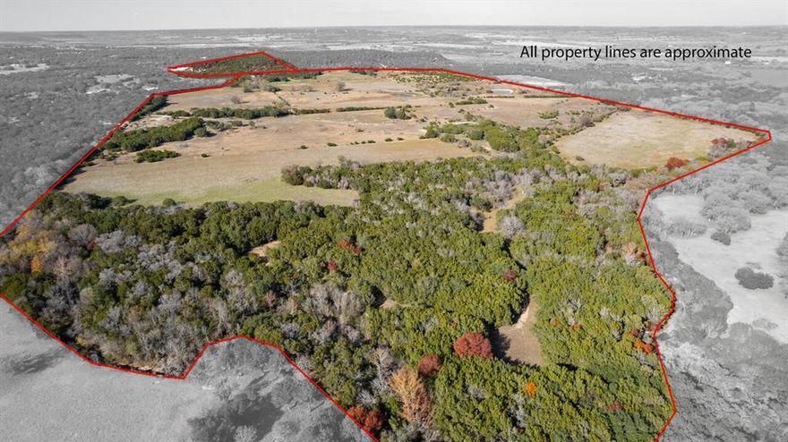 Beautiful turn-key Bosque County ranch ready for you and your family. This 188.5 acre ranch is located less than a mile west of Highway 6 at the Neils Creek Crossing. The existing brick home is 2,442sf (built in 1980). The home is perfectly adequate for immediate use or ready for you to make it your own. A 14-acre outparcel also conveys with an elevation of 820'. The hunting on this property has proven to be very good with many Whitetails harvested over the years. There are 5 stock tanks on the property that could possibly be merged into one larger lake. Remaining structures include a good metal 3-bay garage shop, water well, antique barn with pens, kids treehouse, open deck, firepit, and fenced lawn. Shoal Creek is the southern boundary (north bank) and hills rise up in all directions which gives one the feel of a much larger property.  This is a very nice family ranch ready to go.  Convenient, pretty, diverse, private, and hunting productive.