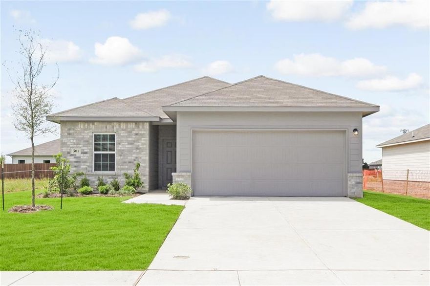 MLS# 14333288 - Built by CastleRock Communities - Ready Now! ~ Very spacious 3 bed 2 bath in a small town neighborhood that is still close to city conveniences.  This plan feels larger than the square footage suggests, it's a must see!  Very open, large family room is open to the kitchen with eat in breakfast area.  It has split bedrooms for master privacy and upgraded beautifully durable vinyl plank flooring.  Come take a look and see why we are known for our floor plans and customer service!