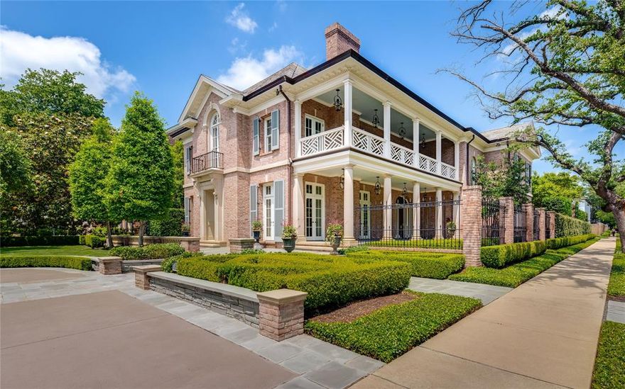This exquisite home is located on one of the most sought-after streets in Highland Park. Designed by renowned architect Larry E. Boerder, this property showcases timeless quality and craftsmanship across 10,464 square feet. The grand foyer, soaring staircase, spacious formal areas, and elegant archways lead to a gracious family room with a fireplace. The gourmet kitchen features stainless steel appliances, an oversized island, double ovens, a built-in refrigerator, and a butler's pantry. The oversized primary suite includes separate his-and-hers bathrooms and walk-in closets, as well as a sitting area. There are four additional ensuite bedrooms, a game room, a bonus room, and a sunroom upstairs. Additional home features include an elevator, ample basement storage, a gym, and a wine room. The incredible outdoor entertaining area boasts exceptional indoor-outdoor flow, with a cabana, covered porch, fireplace, and pool.