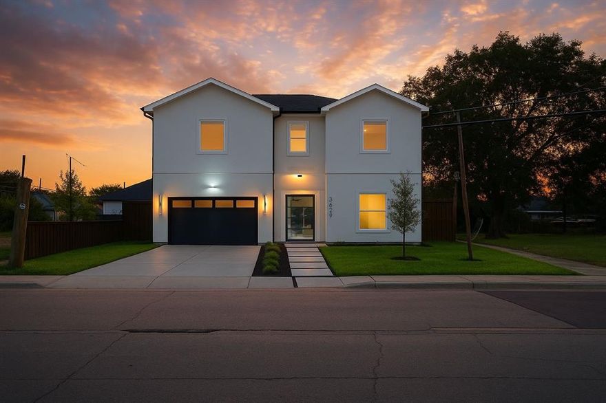 Experience luxury living in this stunning 3,572 sq ft modern new construction, perfectly located just minutes from Downtown Dallas in the heart of vibrant Trinity Groves. Featuring 4 spacious bedrooms and 3.5 baths, this home offers the option to have your primary suite either upstairs or downstairs. The primary suite is a true retreat with a spa-inspired bathroom, double vanities, a soaking tub, and an oversized walk-in closet.

The chef’s kitchen is a showstopper, boasting Quartzite countertops, an island with a pop-up charging port, under-cabinet lighting, a luxury 6-burner range, pot filler, and a spacious walk-in pantry. Just off the kitchen, a stunning glass-enclosed wine display adds a touch of sophistication. Additional conveniences include a mud room with a sink, an epoxy-coated garage floor, and a tankless water heater.

Upstairs, enjoy a second living area complete with a fireplace and wet bar, perfect for entertaining. Step outside and you’re just moments from Trinity Beer Garden and Dallas’ best dining, shopping, and entertainment. This isn’t just your dream home, it’s a smart investment in one of the city’s most dynamic neighborhoods.