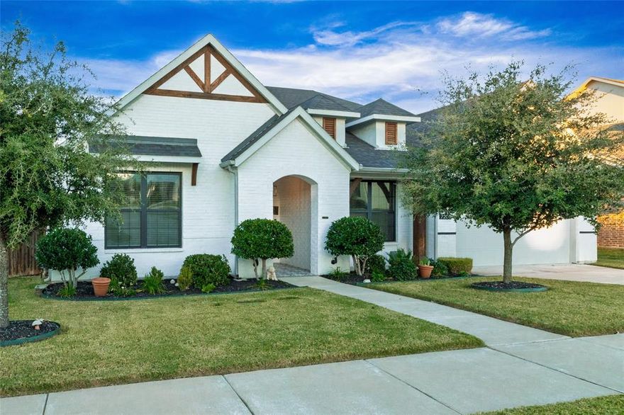 This beautifully appointed Graham Hart home is better than new and truly move-in ready. Ideally located just down the street from the neighborhood pool, playground, scenic walking trails, and a tranquil pond, with Eagle Mountain Lake just minutes away, this home offers both convenience and lifestyle. Step inside to an open-concept living, dining, and kitchen area filled with abundant natural light, creating a bright and welcoming space perfect for everyday living and entertaining. The spacious layout flows seamlessly to a large covered patio overlooking an expansive backyard with no immediate rear neighbors, offering privacy and room to relax or play. The home features 4 generously sized bedrooms, 3 full bathrooms, a huge laundry room, and ample storage throughout, designed with both comfort and functionality in mind. This is a rare opportunity to own a home that combines like-new condition, thoughtful design, and an exceptional location. Quick move-in available!
