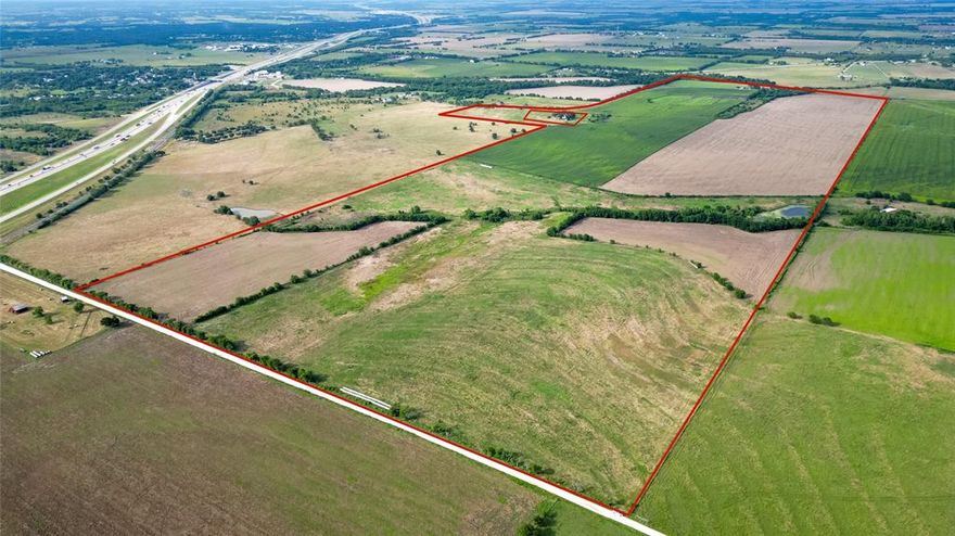 Prime Development Land for Sale in Eddy, TX, Ideal for Residential or Commercial Projects Near Waco and Temple.
This high visibility tract in Eddy, TX offers an unmatched opportunity for residential, commercial or mixed-use development in one of Central Texas's fastest growing areas. 
Strategically located halfway between Waco and Temple and less than .5 miles from Interstate I-35, this property combines exceptional accessibility, frontage and infrastructure potential- all key features developers seek. The City of Eddy offers a strategic location along I-35 making it a key link between major employment and retail hubs in Waco, Temple and Belton. With rapid growth expanding south from Waco and moving north out of Temple this corridor is primed for new housing, retail and service projects. Contact us today to learn more about this rare development opportunity near Waco and position your next project in the path of growth.