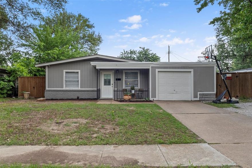 Welcome to 1602 Park Pl in the heart of Irving — a thoughtfully updated 3-bedroom, 1.5-bath home that blends comfort, functionality, and entertaining space. Inside, you’ll find a renovated kitchen featuring modern finishes and updated cabinetry, along with a beautifully remodeled full bathroom designed with a clean, contemporary feel. The converted garage adds valuable flex space complete with a wet bar, making it ideal for a media room, home office, game room, or gym. Step outside to an oversized backyard with endless possibilities for entertaining, pets, gardening, or future additions. A newly added storage shed provides extra functionality and convenience. Conveniently located near major highways, dining, and shopping, this move in ready home offers versatility and charm in an established Irving neighborhood.