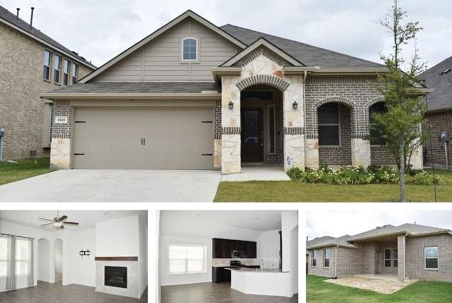 Property available 2-15-24. Fantastic 3-2-2 in N Fort Worth, EMS ISD! Gorgeous wood-look tiled floors, versatile floor plan with Study, open concept for great entertaining, spacious rooms, energy efficient appliances, walk-in closets, beautiful finishes and more! Entry opens to a study on your right which can double as a 4th bedroom! Large family room offers a gas fireplace and extends into the kitchen featuring granite countertops, wrap around breakfast bar, 42 inch cabinets and a walk-in pantry. Private master retreat showcases a lovely bath with double vanities and a separate shower. Nice secondary bedrooms, covered porches and a great backyard with an expanded stone patio! Community amenities: pool, park, splash pool, playground, sports courts, walking trails and more! Resident Benefits Package (RBP) required. RBP information can be found on our website.