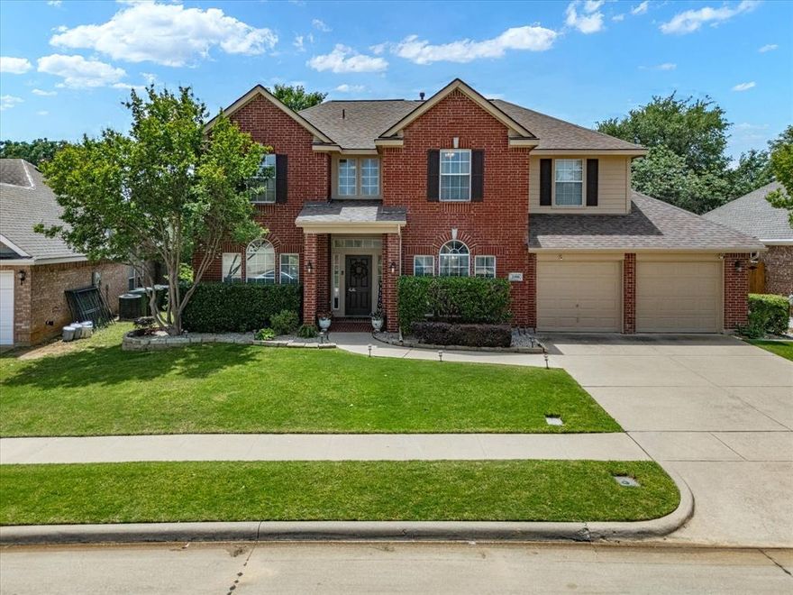 Welcome to this pristine 4-bedroom, 2.5-bath two-story home located in the highly sought-after Fannin Farm subdivision. From the moment you arrive, you’ll appreciate the exceptional curb appeal, well-maintained landscaping, and inviting atmosphere this home offers. Inside, the spacious and thoughtfully designed floor plan is perfect for both everyday living and entertaining. The open-concept kitchen features abundant cabinet space, ample countertops, and flows seamlessly into the main living area. The private primary suite offers a relaxing retreat with a spacious bath and walk-in closet. Upstairs, you’ll find generously sized secondary bedrooms along with a large game room ideal for movie nights, a playroom, or additional living space. Step outside to enjoy the beautifully maintained backyard with plenty of room for entertaining or relaxing under the Texas sky. Conveniently located near parks, walking trails, shopping, dining, and top-rated schools, this move-in ready home combines comfort, space, and an unbeatable location. Tandem 3rd car garage measures approximately 17’ x 9’.
