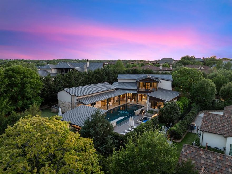 Welcome Home to this spectacular, one-of-a kind Custom home designed for effortless indoor-outdoor living!!! Located in Westlake's coveted Vaquero subdivision, with a Vaquero GOLF membership!!! This exquisite home was built with the highest level of craftsmanship and style by Cory Van Trease. This architecturally stunning masterpiece is a perfect blend of modern, open plan design with timeless elegance. Impressive details wow throughout with exposed beams, custom chandeliers, wood accent paneling and walls of windows and accordion doors for seamless connection with the backyard oasis. As you enter, you are welcomed with a tranquil reflecting pool with a gorgeous modern sculpture. Walk into the large and inviting Great Room with a wood paneled feature wall and 4 fire features, plus a full wall of retractable glass doors. Walk to the large Dining room with custom banquette and then to the gorgeous Chef's Kitchen with top-of-the-line Wolf range, ovens, warming drawer, Subzero fridge-freezer & exquisite Crystallo quartzite countertops. Everyone will enjoy the spacious downstairs Game & Media rooms. Retreat to the private Master Suite sanctuary from the day to enjoy perfect views of the outdoor oasis. The Spa Bath impresses with luxurious bath, dual vanities, steam shower + 2 separate closets. Private Guest Suite and impressive Executive Study are down. Upstairs boasts 3 private Bedroom suites + a Game Room with balcony overlooking the pool area. Discover a true Backyard Oasis with its incredible pool & infinity glass wall, separate spa, fire and water features, plus a spacious Cabana featuring a hibachi grill, pizza oven & bar with ample seating. A fire pit & custom heaters provide warmth & ambiance. Golf enthusiasts can work on their game at the outdoor putting green.  ** Sellers are willing to earmark their Full Vaquero Golf Membership to the Buyers **. Buyers must complete Vaquero membership process, be approved and pay all Club fees directly to the Vaquero Club. ***