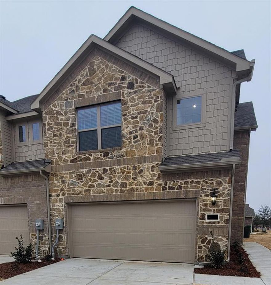 Like-new 2022 corner-lot townhome in the desirable Cedars community! This 3 bed, 2.5 bath home providers nearly 1,900 sq ft with an open-concept layout, spacious living and dining areas, and a modern kitchen with stainless steel appliances and ample cabinetry. Refrigerator, washer and dryer included. All bedrooms upstairs, including a private primary suite with walk-in closet, dual sinks, separate shower, and garden tub. Enjoy added privacy with only one shared wall, a two-car attached garage, and low-maintenance living. Convenient to schools, shopping, dining, I-30, and Hwy 380. This townhouse is move-in ready!