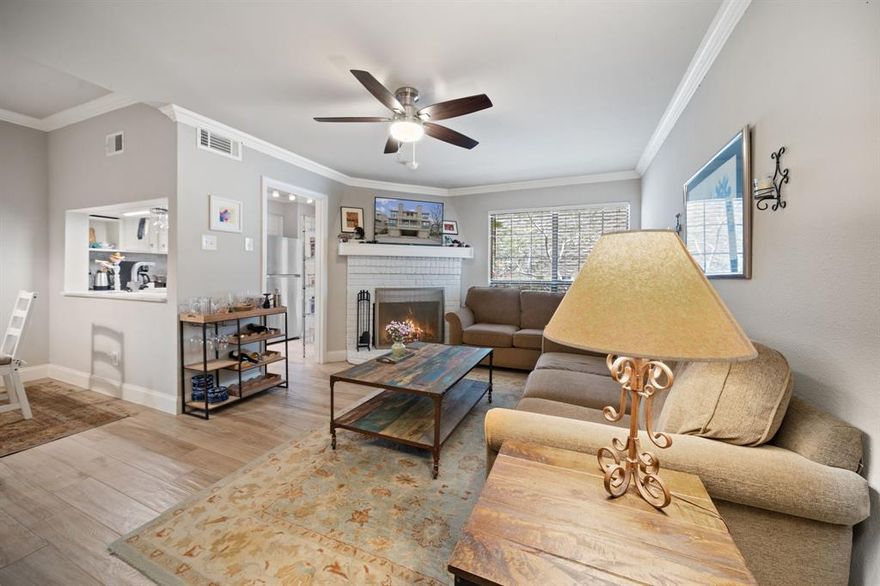 Beautiful condo in the highly desirable Monticello Crossroads community.  Upstairs, the primary bedroom suite offers a loft-style study area, large walk-in closet, and en-suite bath.  Enjoy your private patio area, community pool, or nearby Glencoe Park.