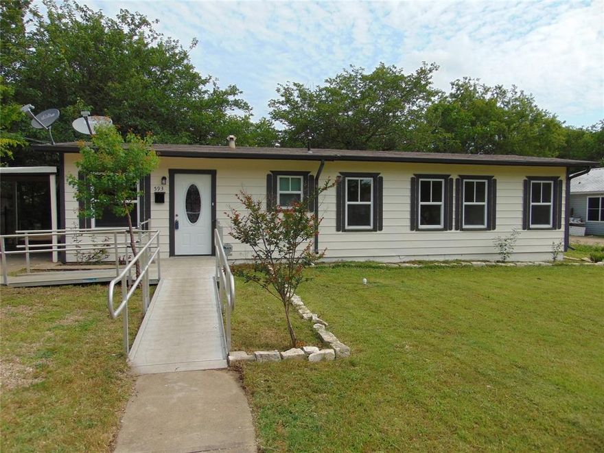 ALL UPDATED AND MOVE-IN READY!  SHOWS GREAT!  Located on just over 4 tenths of an acre this home has a country feel and room for some animals!  Freshly painted 2023.  New kitchen cabinets and new counters 2023.  SS appliances and LED lighting too!  Updated with Low-E windows = Low bills for You!  No carpet in this house:  all hard surfaces.  Master bedroom is spacious.  Two updated baths.