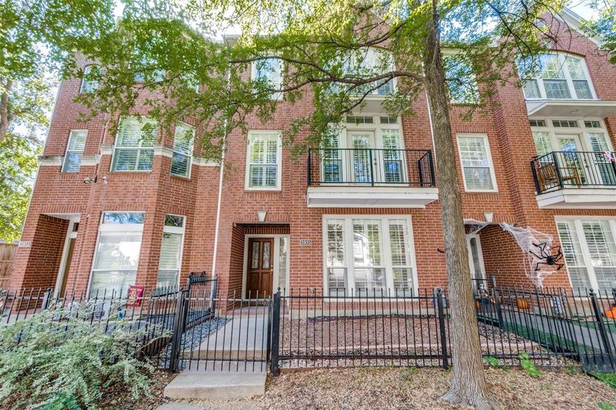 Welcome to this beautiful, light-filled home in the heart of Dallas! Featuring an open layout with hardwood floors and plantation shutters, this property combines elegance with everyday comfort. The spacious kitchen includes granite countertops, stainless steel appliances, gas cooktop, large island, and plenty of storage - perfect for cooking and entertaining. The primary suite offers two walk-in closets, dual vanities, tub and a frameless glass shower. Each bedroom has its own full bath and walk-in closet, providing space and privacy for everyone. You’ll also find triple-pane windows, a tankless water heater, an attached two-car garage, and a flex space on the first floor. Enjoy your private gated front yard and the freedom of no HOA. Just steps from Kroger, Eatzis, Katy Trail, and some of Dallas’s best dining and shopping - this home truly offers the best of location, convenience, and charm.