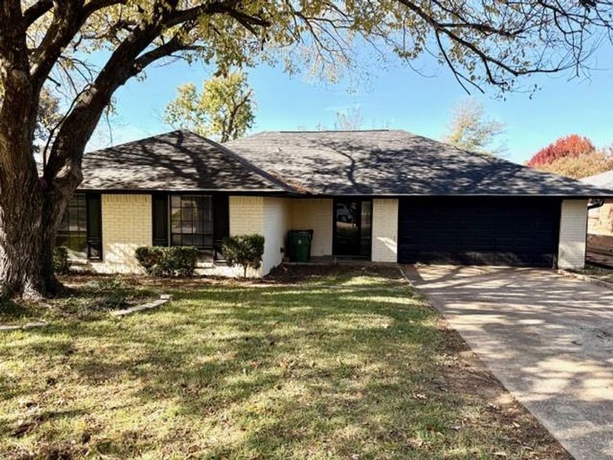 Recently renovated home with no carpet, tile throughout and fresh paint. Nice open kitchen facing the living room with a fireplace and a great back yard for grilling or entertaining.