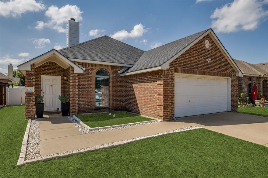 Beautifully maintained single-story home located in the intimate Light Pointe Place community, a smaller, tucked-away neighborhood known for its limited inventory and quieter residential feel. With fewer homes and minimal through traffic, this setting offers a level of privacy and exclusivity that’s increasingly rare in East Dallas.
Inside, a bright open-concept layout creates a seamless flow between the living, dining, and kitchen areas—ideal for both everyday living and entertaining. The interior has been recently refreshed with new paint, giving the home a clean, updated feel that’s move-in ready.
The kitchen offers ample cabinetry and counter space, positioned perfectly to stay connected with the main living areas. The primary suite provides a comfortable private retreat with an en-suite bath and walk-in closet, while three additional bedrooms offer flexibility for guests, a home office, or additional living space.
Ideally located with quick access to I-30 and I-635, commuting to Downtown Dallas and surrounding areas is fast and convenient. Shopping, dining, and everyday essentials are just minutes away, making daily life effortless.
A private backyard and attached garage complete the home, offering both functionality and space to unwind.