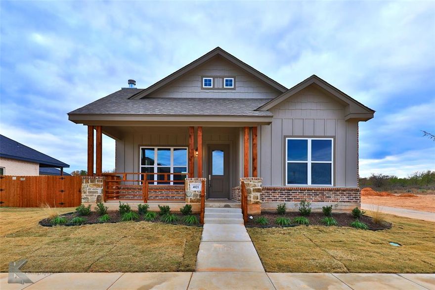 New Construction in the wonderful Legacy Township.  Spacious 4 bedroom, 2 bathroom and over 2,200 Sq Ft. This beautiful home has an open floor plan that is great for families as well entertaining friends.  Walk into the home from the front porch into your spacious living room.  Warm up by the gas fireplace in the living room or enter into the dinning area.  The kitchen has stainless steel appliances and a large center island great for cooking and entertaining.  The master bathroom is a must see! Separate vanities, large soaking tub, walk in shower and his & hers walk in closets make the master its own retreat. Spacious bedrooms and closets have all been taken into consideration when designing this wonderful floor plan. Rear entry 2 car garage. Legacy Township is a a wonderful subdivision that has a community park and swimming pool! Located near the high school, minutes from downtown and only 15 minutes to Abilene.