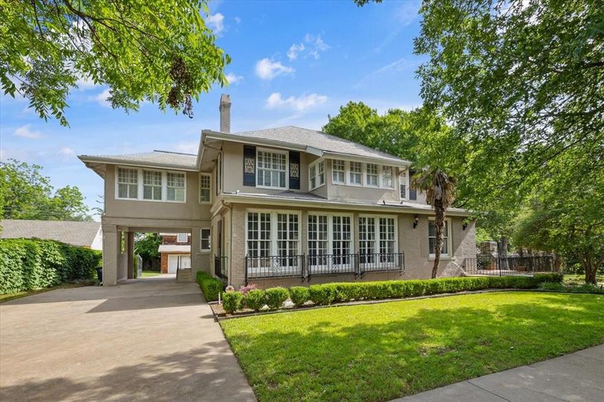 Step into timeless elegance with this grand 1930s estate designed and built by Marshall R. Sanguinet of the architecture firm Sanguinet & Staats (formerly known as Sanguinet, Messer and Messer). Offering over 3,800 square feet of living space and nestled in a lush, private setting of.466acres; this home blends historic charm with modern luxury. Featuring a gourmet kitchen ideal for entertaining, two spacious living areas, and two dining rooms, this property is built for both comfort and style. Step outside to your personal retreat: an outdoor kitchen and fireplace, ideal for year-round gatherings. A full basement and 3 car garage offer ample storage and functionality.

Adding to the home’s versatility is an additional 800 sqft apartment located above the garage—not included in the main square footage. Complete with a kitchenette and washer & dryer hookups, it’s ideal for guests, in-laws, or potential rental income.

This unique urban oasis offers the space and serenity of a private estate—right in the heart of the city. Own a part of Fort Worth history!


Article about builder in virtual tour links