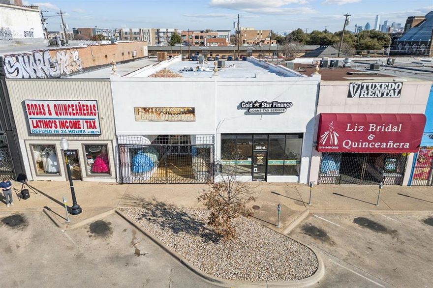 Positioned along the bustling West Jefferson Boulevard corridor, this exceptional commercial property offers a rare opportunity in one of Dallas' most dynamic business districts. Just moments from the thriving Bishop Arts District, this location benefits from steady foot traffic, strong community engagement, and excellent visibility. This property consists of two distinct units: one currently operating as a financial services office and the other as a bridal and quinceañera boutique. This versatility makes it well-suited for a range of business models, including professional services, retail, showrooms, creative workspaces, wellness studios, or even specialty food and beverage concepts. Large, front-facing windows provide ample natural light and high-impact signage opportunities, while the deep floor plan allows for flexible configurations. With flexible zoning and proximity to major Dallas roadways and public transportation, this property is an ideal investment for business owners looking to establish or expand in a high-growth commercial landscape. Whether you’re launching something new or scaling an existing venture, this adaptable space offers endless possibilities in a prime location. The seller will cover the cost of a new survey to legally divide the two separate properties, allowing them to be sold individually.