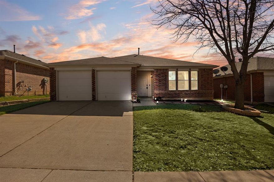 Welcome to 1812 Wind Dancer Trail, a well-maintained 3-bedroom, 2-bath home located in a desirable Fort Worth community within Northwest ISD. This inviting home features a functional, open layout with spacious living areas and abundant natural light. The kitchen opens to the main living space and offers ample cabinetry and counter space, ideal for both everyday living and entertaining. The primary suite provides a private retreat with an ensuite bath and generous closet space, while two secondary bedrooms offer flexibility for guests, a home office, or additional living needs. Enjoy a backyard perfect for relaxing or hosting gatherings. Conveniently located near shopping, dining, schools, and major highways, this home delivers comfort, convenience, and value.