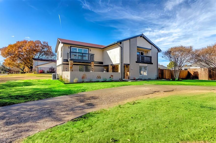 Your Lakeside Living Dream Begins Here. Wake each morning to LAKE VIEWS just steps away from the house.  Sip coffee on the front porch as sunlight dances across the water and days begin peacefully. This rare NO-HOA home is in highly sought-after Rockwall ISD with quick access to Hwy 30 and walking distance to award-winning Cullins Lake Pointe Elementary. Nearby lake and marina access make weekends feel like a true resort escape. Access to lake within walking distance.

Situated on a corner lot of over one-third of an acre, the backyard offers endless possibilities for entertaining, outdoor living, or a future pool.

Meticulously updated, the spacious home features high-end flooring throughout, luxury tile and quartz in the kitchen and baths, and hand-crafted cabinetry in a clean, modern kitchen ideal for gatherings. The owner’s suite offers lake views and a spa-inspired bath with a stunning blue rainforest-like luxury tiled shower. Bathrooms include quartz countertops and smart anti-fog, lighted mirrors. All the bedrooms are spacious including balcony views. One of the larger secondary bedrooms provides flexibility for a second owner's suite, media room, or game room.

This is more than home—it’s lakeside resort style living at its finest in one of Rockwall’s most desirable locations.