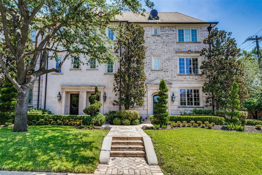 Rarely available French-style luxury condo in Highland Gates on the Katy Trail, offering a prime lock-and-leave lifestyle in Highland Park & HPISD. This sought-after front-facing unit is a short walk to Knox Henderson’s vibrant shopping and dining. The 3-story home features high-end finishes, 10 ft. ceilings, hardwood floors throughout and abundant natural light. The 2nd floor showcases a chef’s kitchen with a breakfast bar island, Viking appliances, granite counters, and a wine fridge, seamlessly flowing to the dining & living areas. The 3rd floor primary suite offers a luxurious bath with Carrera marble, dual sinks, a separate tub & shower and two walk-in closets. 3rd floor is complete with an additional bedroom and convenient utility room. 1st floor bedroom is perfect for guests or a home office. Secure, gated, oversized 2-car garage with a large storage closet. Enjoy community amenities including an outdoor fireplace, dog park, grilling area and direct access to the Katy Trail.